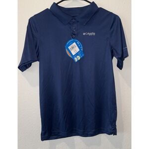 Columbia Terminal Tackle Polo Shirt Youth Large Omni-Shade UPF 50 Fishing